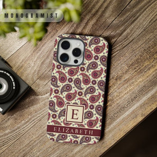 Amarelo Branco Roxo Vermelho Paisley Personalizáve