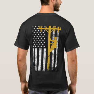 Amarelo do t-shirt do lineman