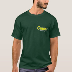 Amarelo do t-shirt do rodízio no verde