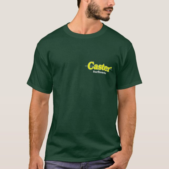 Amarelo do t-shirt do rodízio no verde (Frente)