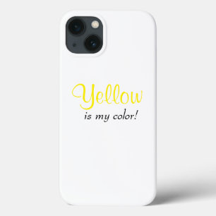 Amarelo é minha cor Citação de menina 