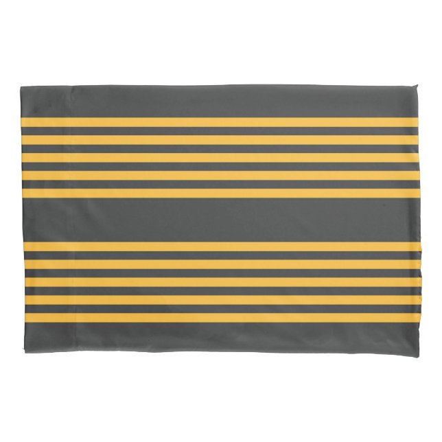 Amarelo ensolarado e carvão de cinco faixas (Frente)
