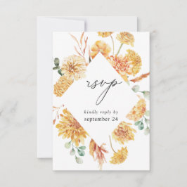 Amarelo Floral Dourado com Refeição RSVP
