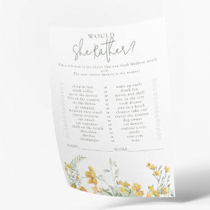 Amarelo Floral   Jogo de Chá de Bebê 'Would She Ra