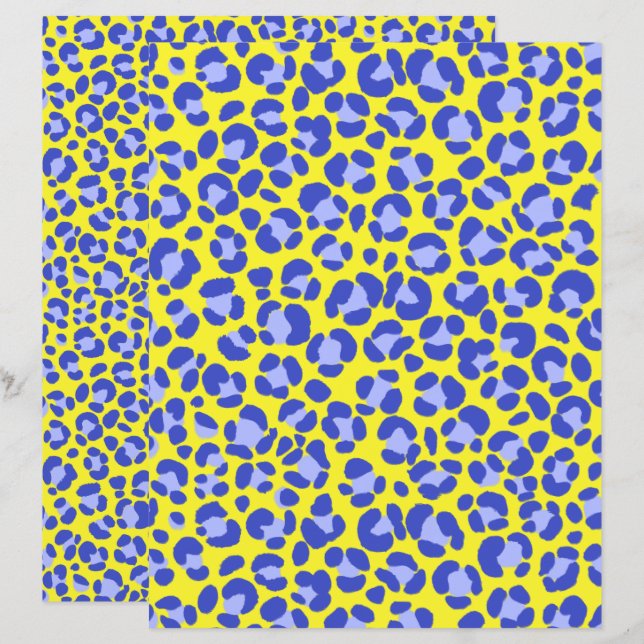 Amarelo-leopardo-púrpura (Frente/Verso)