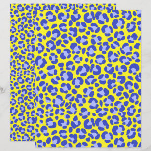 Amarelo-leopardo-púrpura