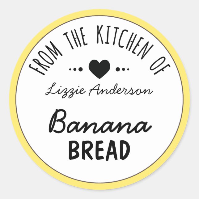 Amarelo Moderno da Cozinha da Etiqueta (Frente)