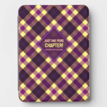 Amarelo Moderno Roxo Marrom Xadrez Tartan Personal