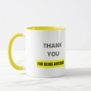 Amarelo Obrigado Por Ser Uma Caneca Incrível