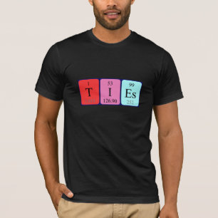 Amarra a camisa do nome da mesa periódica