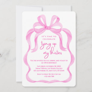 Amarrar O Convite De Aniversário Dos Meus Trinta A