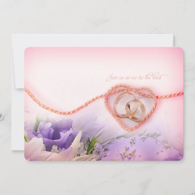 amarre o convite de casamento do Knot (Frente)