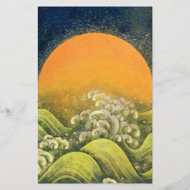 AMATERASU, SUN GODDESE, preto verde-amarelo (Frente)