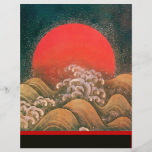 AMATERASU, SUN GODDESE, vermelho preto