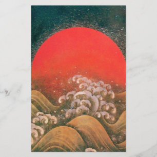 AMATERASU, SUN GODDESE, vermelho preto