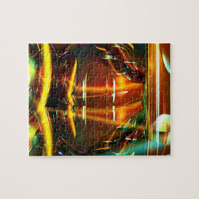 Amber Difícil, Verde, Quebra-cabeça Holográfico Am (Horizontal)