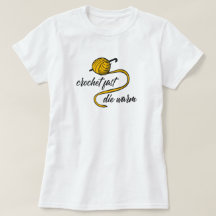 Amber Yellow Crochet Fast, Morra T-Shirt Quente