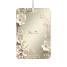 Ambientador Floral Branco Ornamentado
