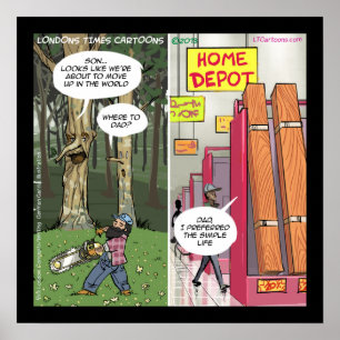 Ambiente: Árvores Móveis Engraçadas Poster