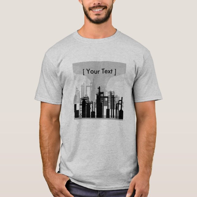 Ambiente de refinaria de petróleo: T-shirt (Frente)