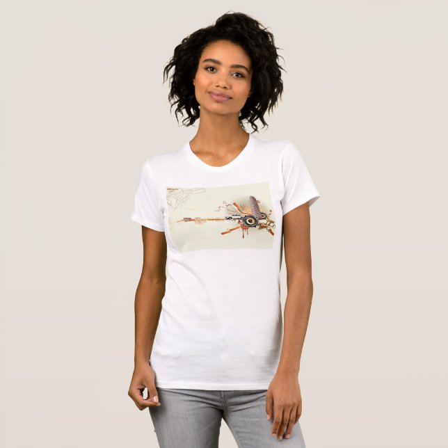 Ambiente Urbano Fundo das Mulheres em T-Shirt (Frente Completa)