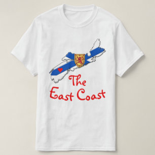 Ame a camisa de Nova Escócia do coração da cost