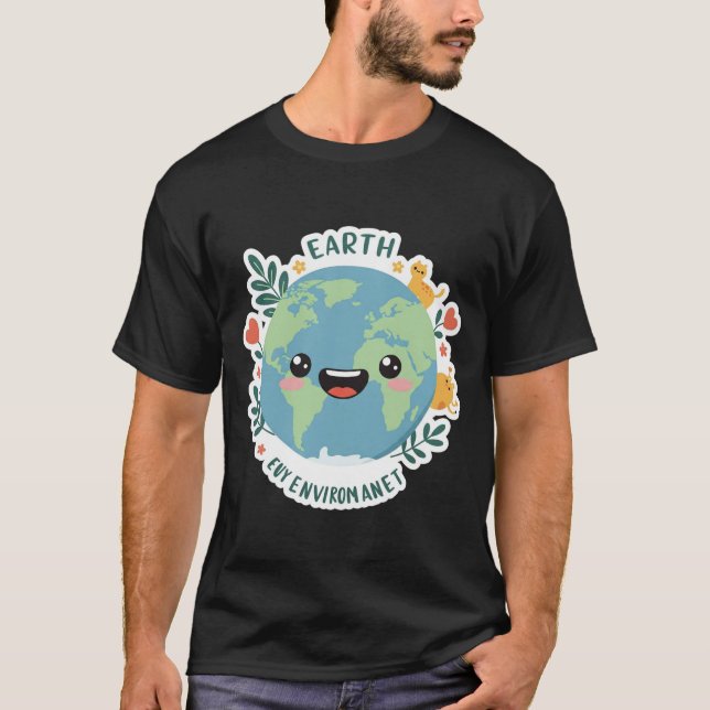 Ame a camiseta do nosso planeta Terra Sticker (Frente)