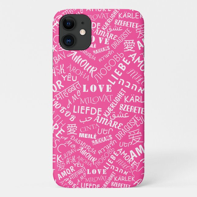 Ame a capas de iphone rosa do texto ou escolha a c (Verso)