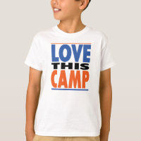 Ame este acampamento - camisa legal do acampamento
