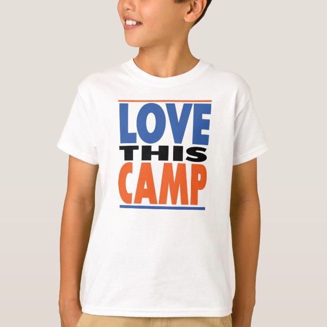 Ame este acampamento - camisa legal do acampamento (Frente)