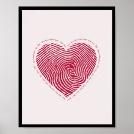 Ame Heart Poster WallArt Home Decor
