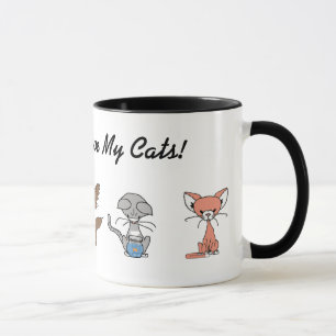 Ame-me, ame-o minha caneca de café dos gatos