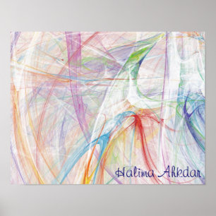 Ame-me poster da paz, estúdios de Halima Ahkdar