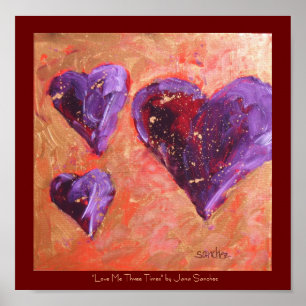 Ame-me poster de três vezes