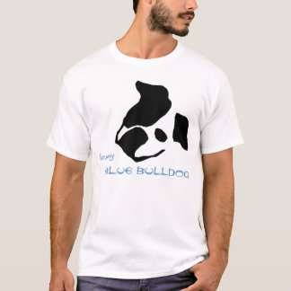 Ame minha camisa azul do buldogue