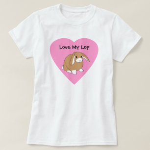 Ame minha camisa do coelho do Lop