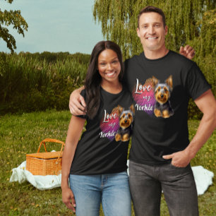 Ame minha camisa Yorkie Unisex