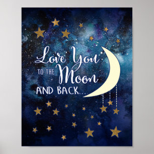 Ame-o à Poster da Lua e Trás