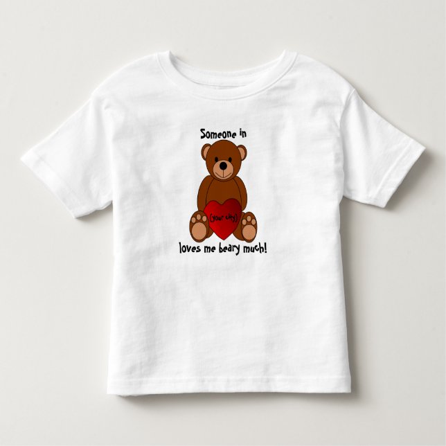 "Ame-o Beary muito" t-shirt da criança (Frente)