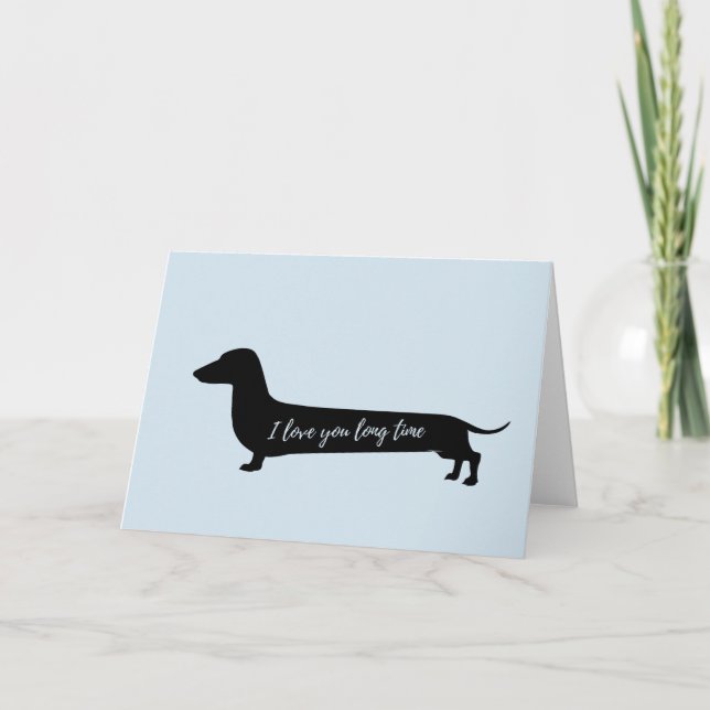 Ame-o cartão dos namorados dos dachs dos muitos (Frente)