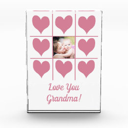 Ame-o Foto e Corações Rosa Bloco de Fotografias