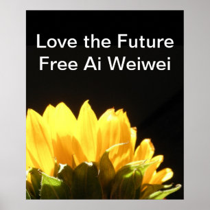 "Ame o futuro - grandes posters do Ai Weiwei
