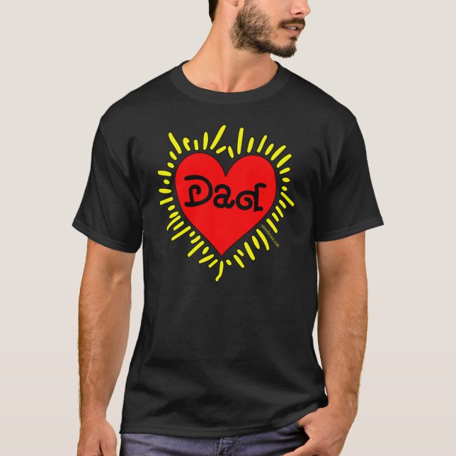 Ame-o t-shirt da obscuridade do pai (Frente)
