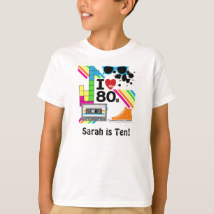 Ame o t-shirt personalizado anos 80