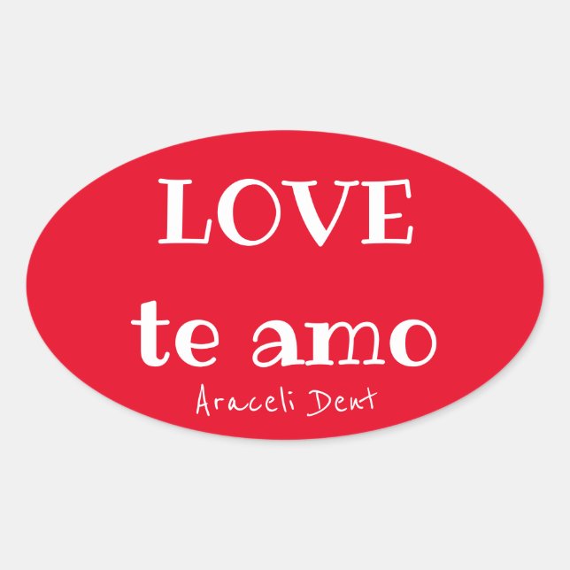 AME os adesivos de amo (Frente)