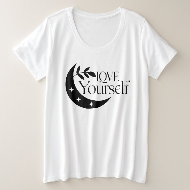 Ame-Se A Sua Lua Espiritual, Camiseta Espiritual (Frente do Design)