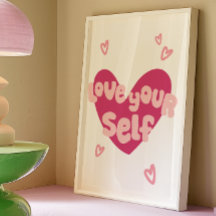 Ame-se Impressão | Trendy Wall Art Poster