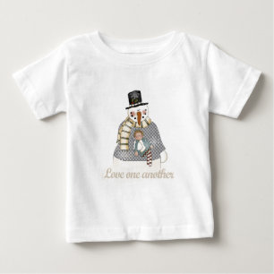 Ame-se outra t-shirts e presentes de boneco de nev