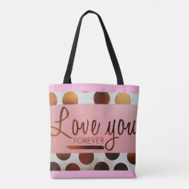 "Ame-te para sempre" Tote Bag "All-Over-Impressão"