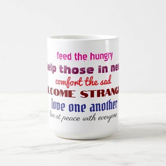 Ame uns aos outros caneca de café (Centro)